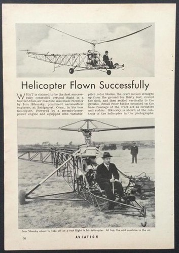 Vought sikorsky 300 1940 - vs-300,
