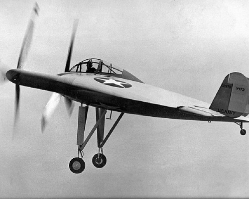 Vought 173 flying - flying, flapjack
